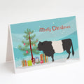 Belted Galloway Cow Christmas Greeting Cards Pack of 8 Blank Cards with Envelopes Whimsical A7 Size 5x7