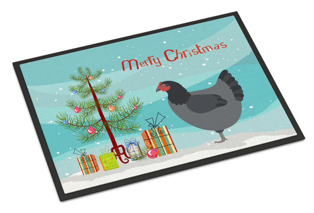 Jersey Giant Chicken Christmas Doormat Indoor Outdoor 24H X 36W Front Door Mat Rugs for Entryway, Non Slip Washable Low Pile,