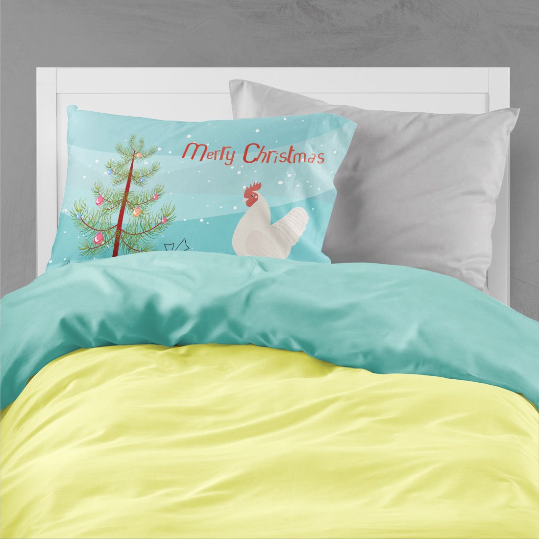 German Langshan Chicken Christmas Standard Pillowcase Lightweight Super Soft Easy Care Decorative Artwork Pillowcase, Standard