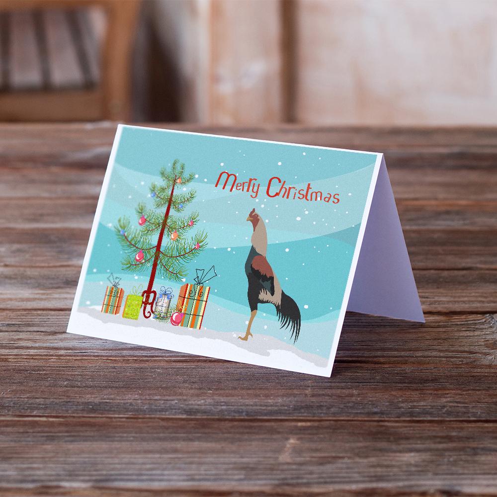Kulang Chicken Christmas Greeting Cards Pack of 8 Blank Cards with Envelopes Whimsical A7 Size 5x7