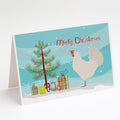 Leghorn Chicken Christmas Greeting Cards Pack of 8 Blank Cards with Envelopes Whimsical A7 Size 5x7