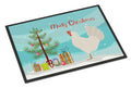 Leghorn Chicken Christmas Doormat Indoor Outdoor 24H X 36W Front Door Mat Rugs for Entryway, Non Slip Washable Low Pile,