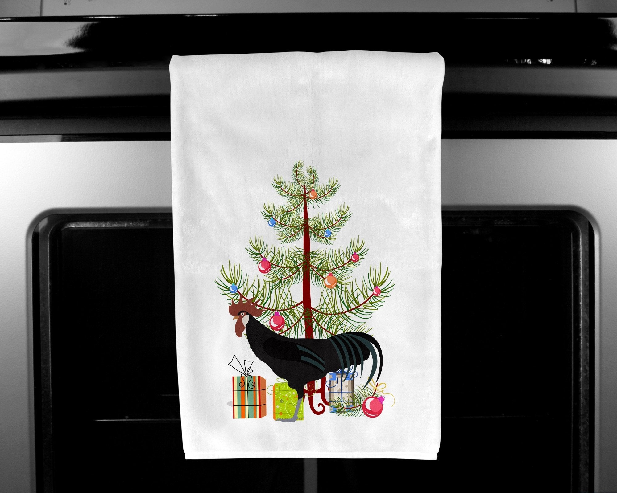 Minorca Ctalalan Chicken Christmas Kitchen Towel Set of 2 White Dish Towels Decorative Bathroom Hand towel for Hand, Face, Hair, Yoga, Tea, Dishcloth, 19 X 28", White