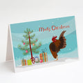 Malaysian Serama Chicken Christmas Greeting Cards Pack of 8 Blank Cards with Envelopes Whimsical A7 Size 5x7