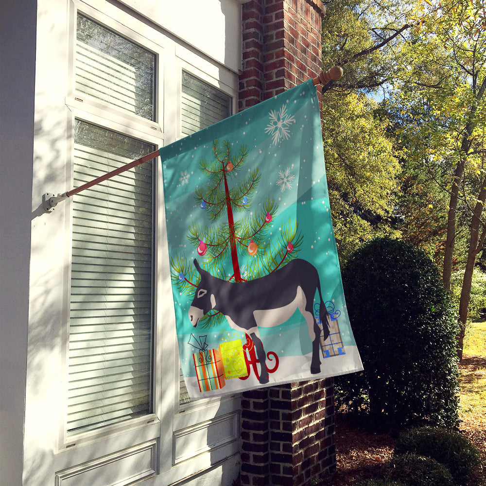 American Mammoth Jack Donkey Christmas House Flag 28x40 Porch Sleeve Pole Decorative Outside Yard Banner Artwork Wall Hanging, Polyester