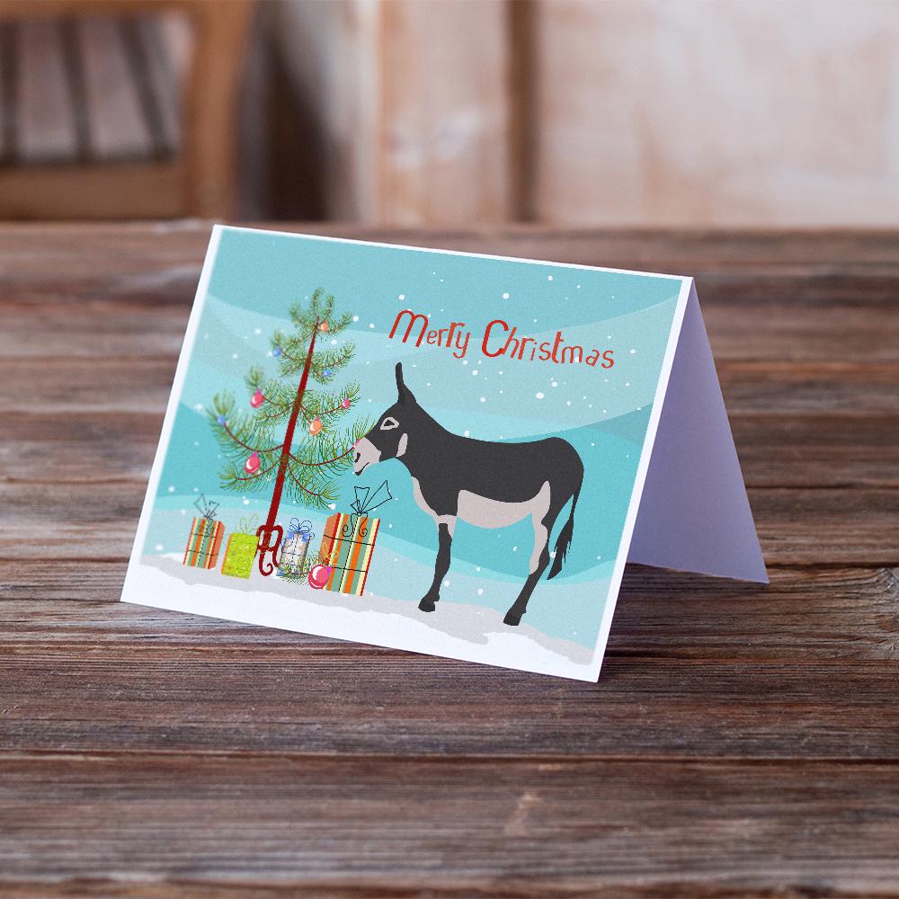 American Mammoth Jack Donkey Christmas Greeting Cards Pack of 8 Blank Cards with Envelopes Whimsical A7 Size 5x7