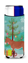 Mule Christmas Slim Can Hugger , Insulated Foam Hugger for 12 oz Slim Cans, Beer Bottles & Water Bottles, Printed in USA