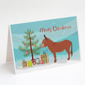 Irish Donkey Christmas Greeting Cards Pack of 8 Blank Cards with Envelopes Whimsical A7 Size 5x7
