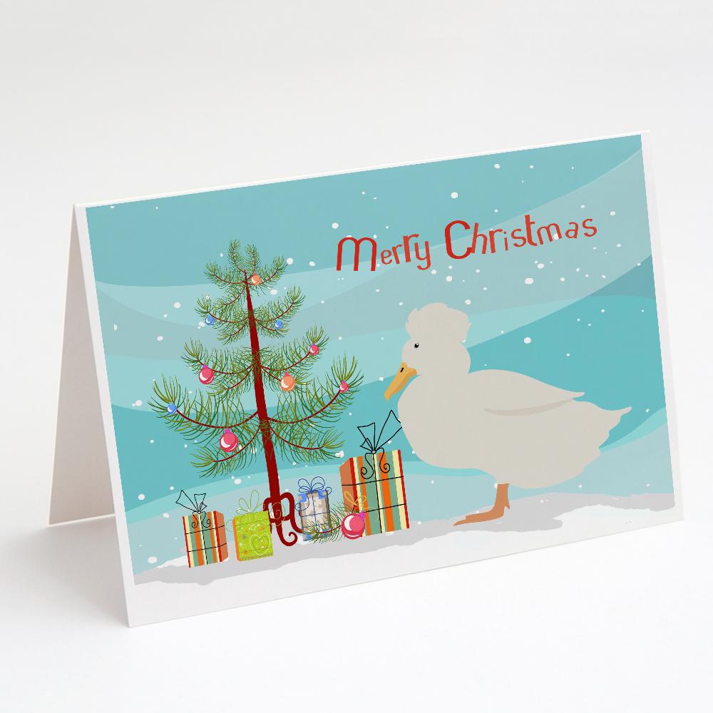 Crested Duck Christmas Greeting Cards Pack of 8 Blank Cards with Envelopes Whimsical A7 Size 5x7