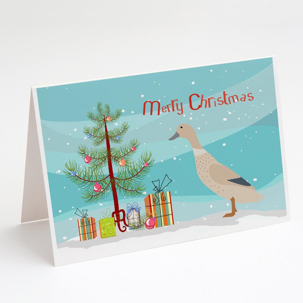 West Harlequin Duck Christmas Greeting Cards Pack of 8 Blank Cards with Envelopes Whimsical A7 Size 5x7