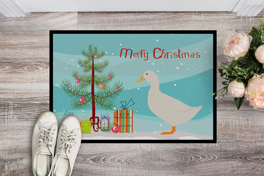 American Pekin Duck Christmas Doormat Indoor Outdoor 24H X 36W Front Door Mat Rugs for Entryway, Non Slip Washable Low Pile,