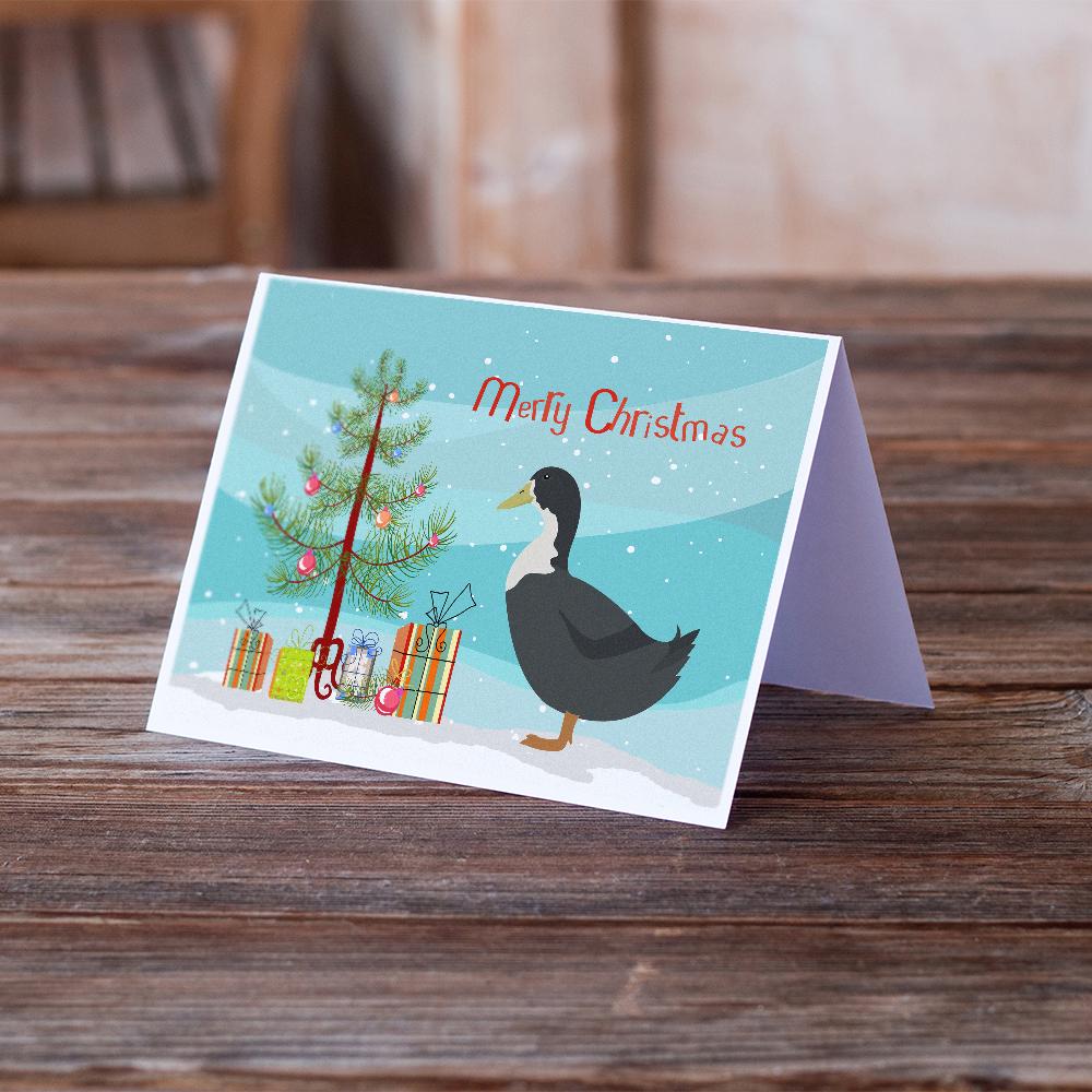 Blue Swedish Duck Christmas Greeting Cards Pack of 8 Blank Cards with Envelopes Whimsical A7 Size 5x7