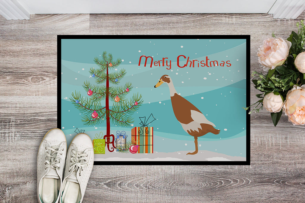 Indian Runner Duck Christmas Doormat Indoor Outdoor 18H X 27W Front Door Mat Rugs for Entryway, Non Slip Washable