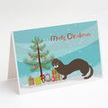 Russian or European Mink Christmas Greeting Cards Pack of 8 Blank Cards with Envelopes Whimsical A7 Size 5x7