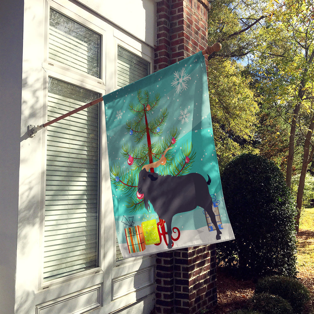 Verata Goat Christmas House Flag 28x40 Porch Sleeve Pole Decorative Outside Yard Banner Artwork Wall Hanging, Polyester