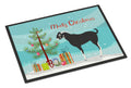 Black Bengal Goat Christmas Doormat Indoor Outdoor 24H X 36W Front Door Mat Rugs for Entryway, Non Slip Washable Low Pile,
