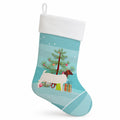Boer Goat Christmas Holiday Stocking Double-Sided Print, Polyester Suede,11x18, Made in USA