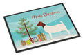 Boer Goat Christmas Doormat Indoor Outdoor 24H X 36W Front Door Mat Rugs for Entryway, Non Slip Washable Low Pile,