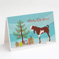 Jamnapari Goat Christmas Greeting Cards Pack of 8 Blank Cards with Envelopes Whimsical A7 Size 5x7
