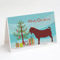 Kalahari Red Goat Christmas Greeting Cards Pack of 8 Blank Cards with Envelopes Whimsical A7 Size 5x7