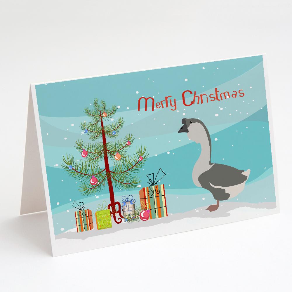 African Goose Christmas Greeting Cards Pack of 8 Blank Cards with Envelopes Whimsical A7 Size 5x7