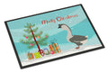 African Goose Christmas Doormat Indoor Outdoor 24H X 36W Front Door Mat Rugs for Entryway, Non Slip Washable Low Pile,