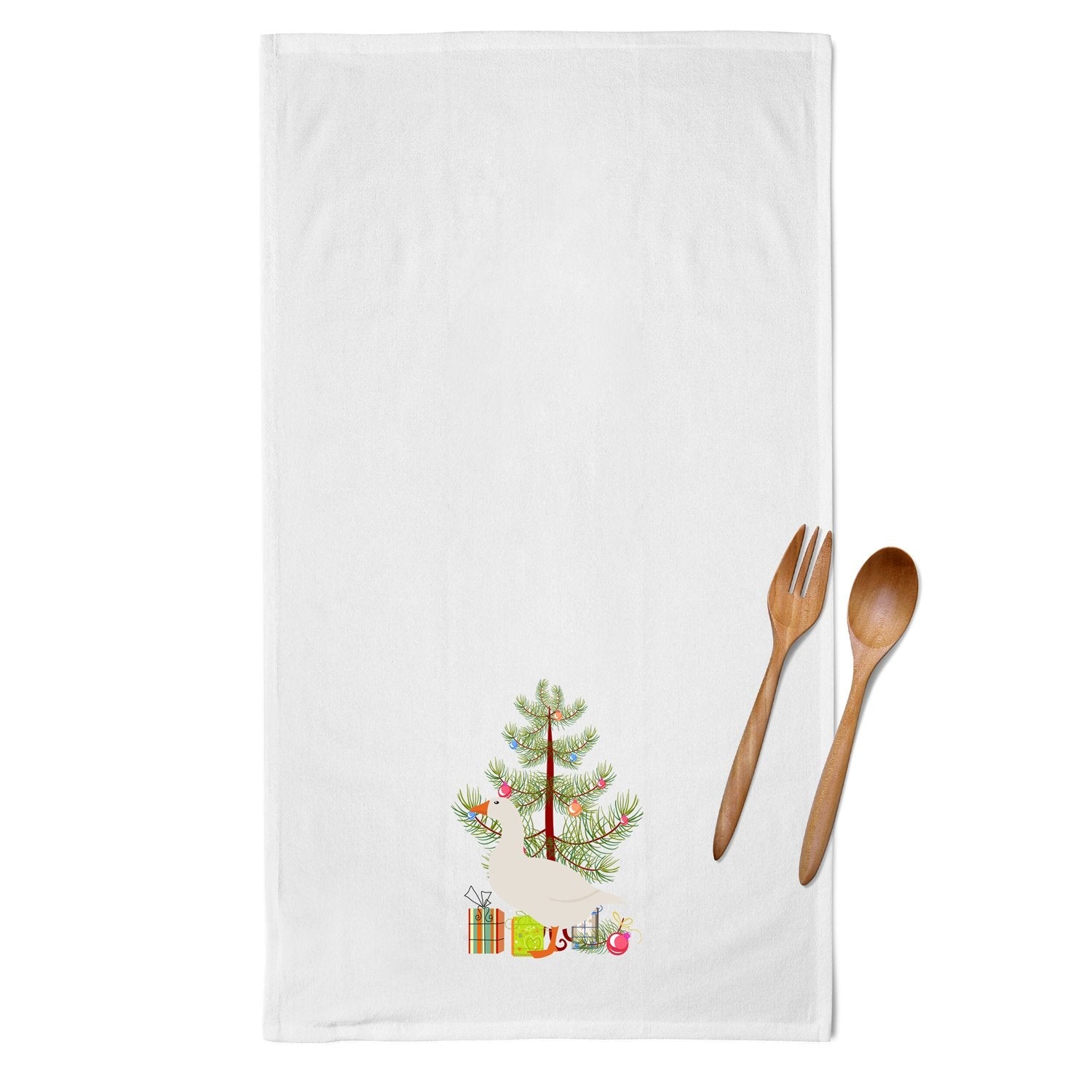 Shire Horse Christmas Kitchen Towel Set of 2 White Dish Towels Decorative Bathroom Hand towel for Hand, Face, Hair, Yoga, Tea, Dishcloth, 19 X 28", White