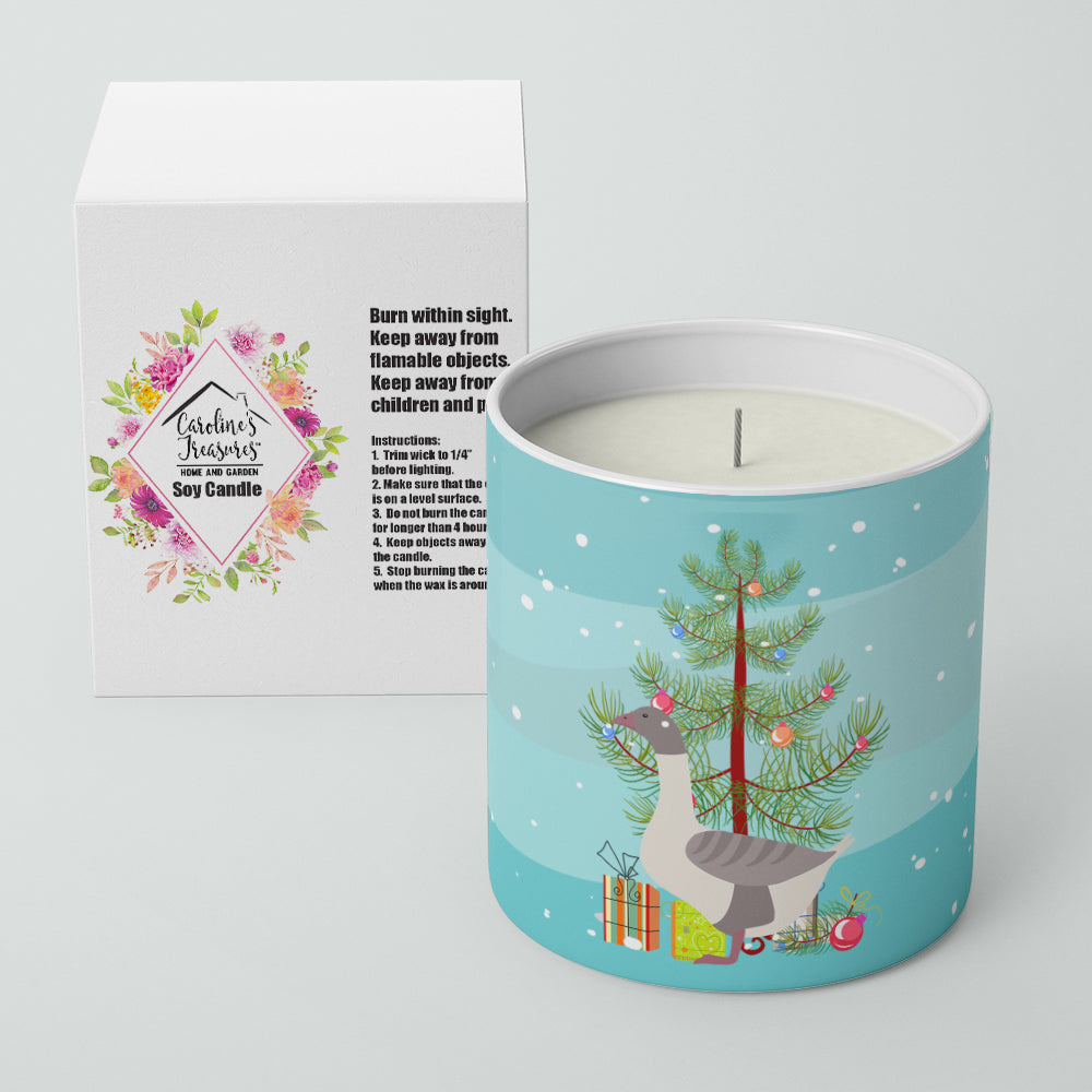 Buff Grey Back Goose Christmas Decorative Soy Candle Nature Soy Wax Essential Oil Home Decor Ideal for Bedroom Kitchen Bath Office Gift, 10 oz