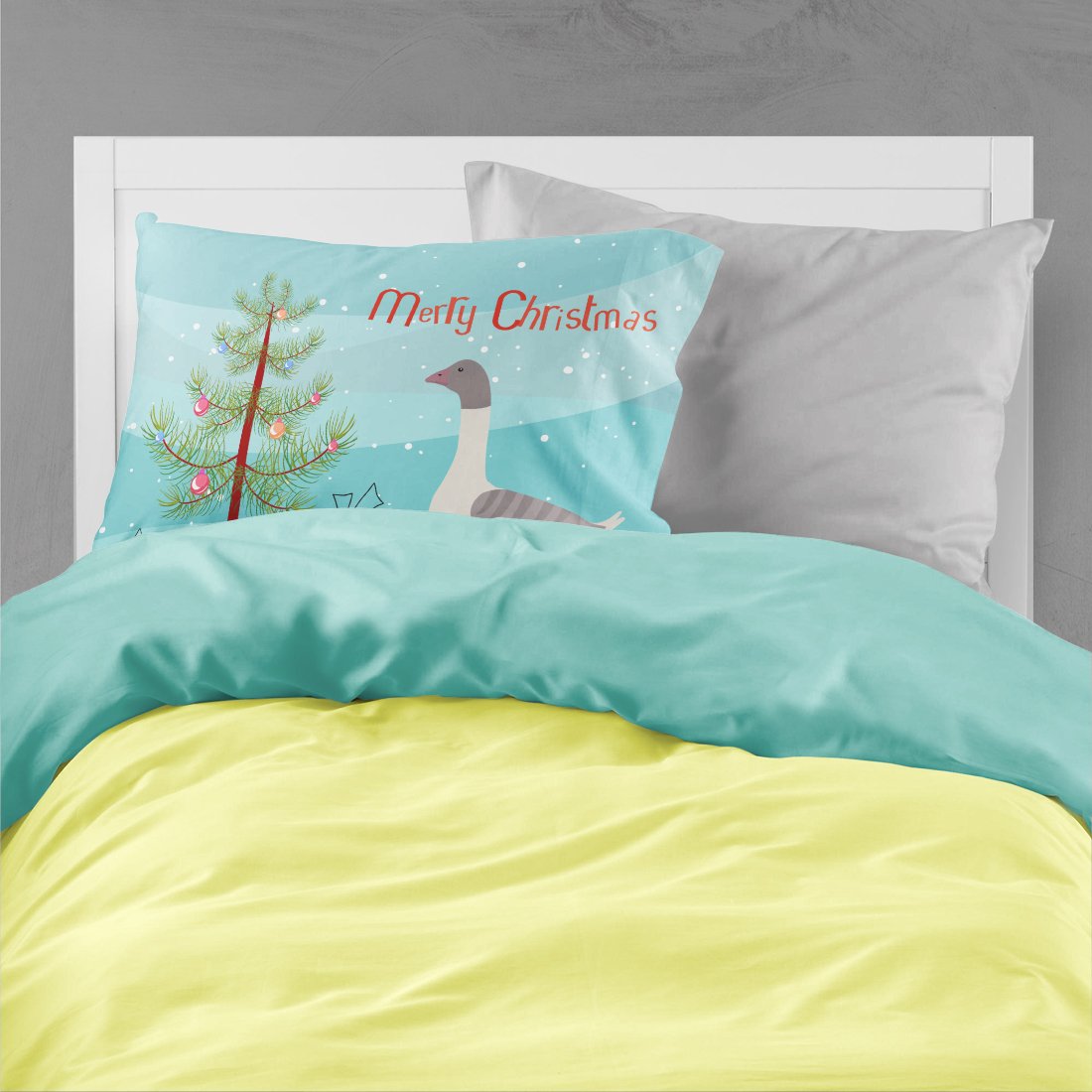 Buff Grey Back Goose Christmas Standard Pillowcase Lightweight Super Soft Easy Care Decorative Artwork Pillowcase, Standard