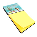 Pomeranian Rogener Goose Christmas Watercolor Sticky Note Holder Refillable Dispenser Desk Accessory 3x3 Pad Gift