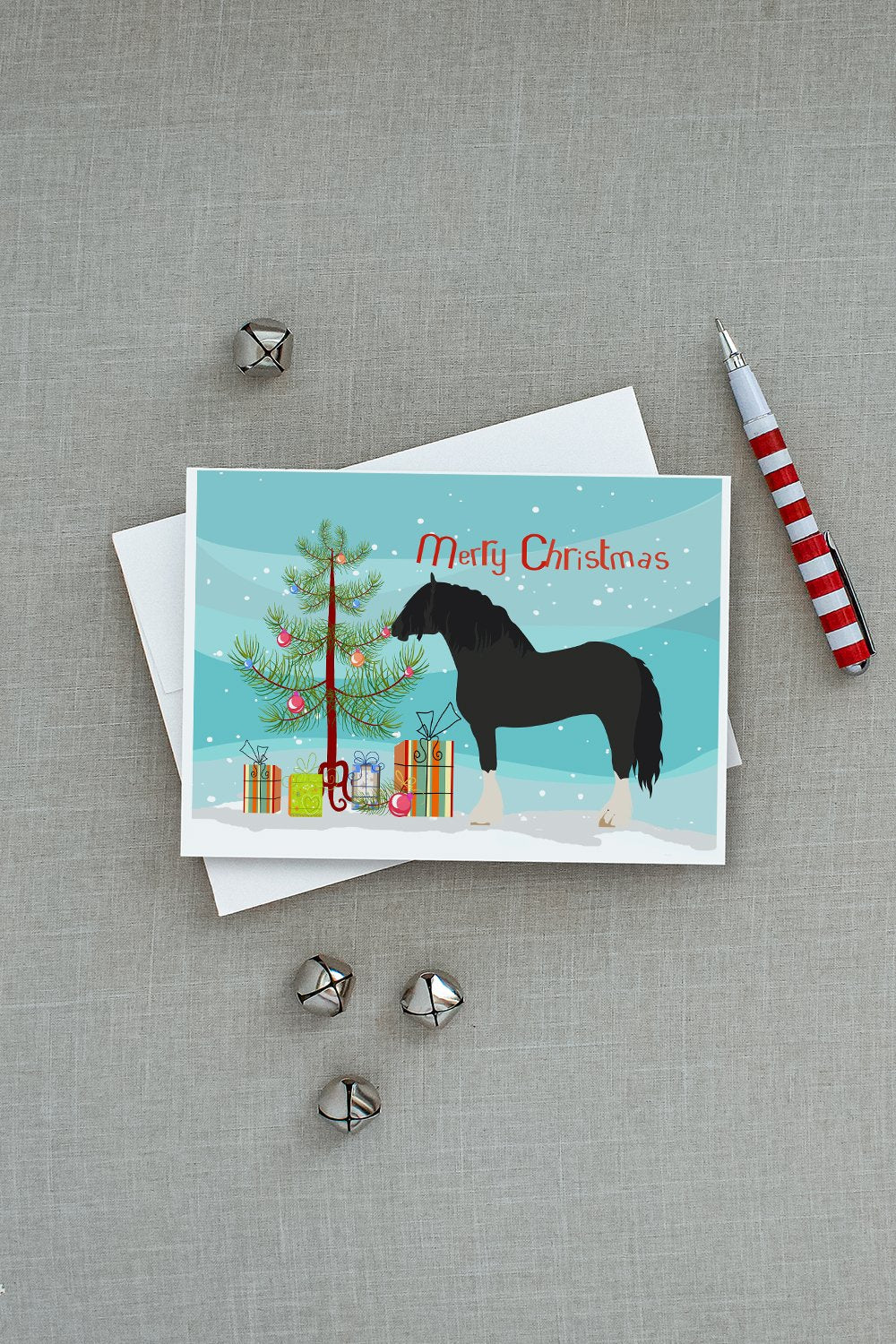 Pomeranian Rogener Goose Christmas Greeting Cards Pack of 8 Blank Cards with Envelopes Whimsical A7 Size 5x7