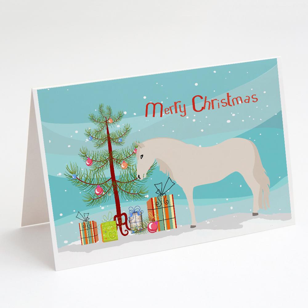 Paso Fino Horse Christmas Greeting Cards Pack of 8 Blank Cards with Envelopes Whimsical A7 Size 5x7