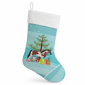 Pinto Horse Christmas Holiday Stocking Double-Sided Print, Polyester Suede,11x18, Made in USA