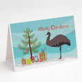 Emu Christmas Greeting Cards Pack of 8 Blank Cards with Envelopes Whimsical A7 Size 5x7