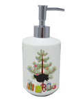 Common Ostrich Christmas Ceramic Soap Dispenser , Empty Refillable Hand Soap Pump Bottle for Bathroom Kitchen