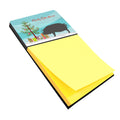Berkshire Pig Christmas Watercolor Sticky Note Holder Refillable Dispenser Desk Accessory 3x3 Pad Gift