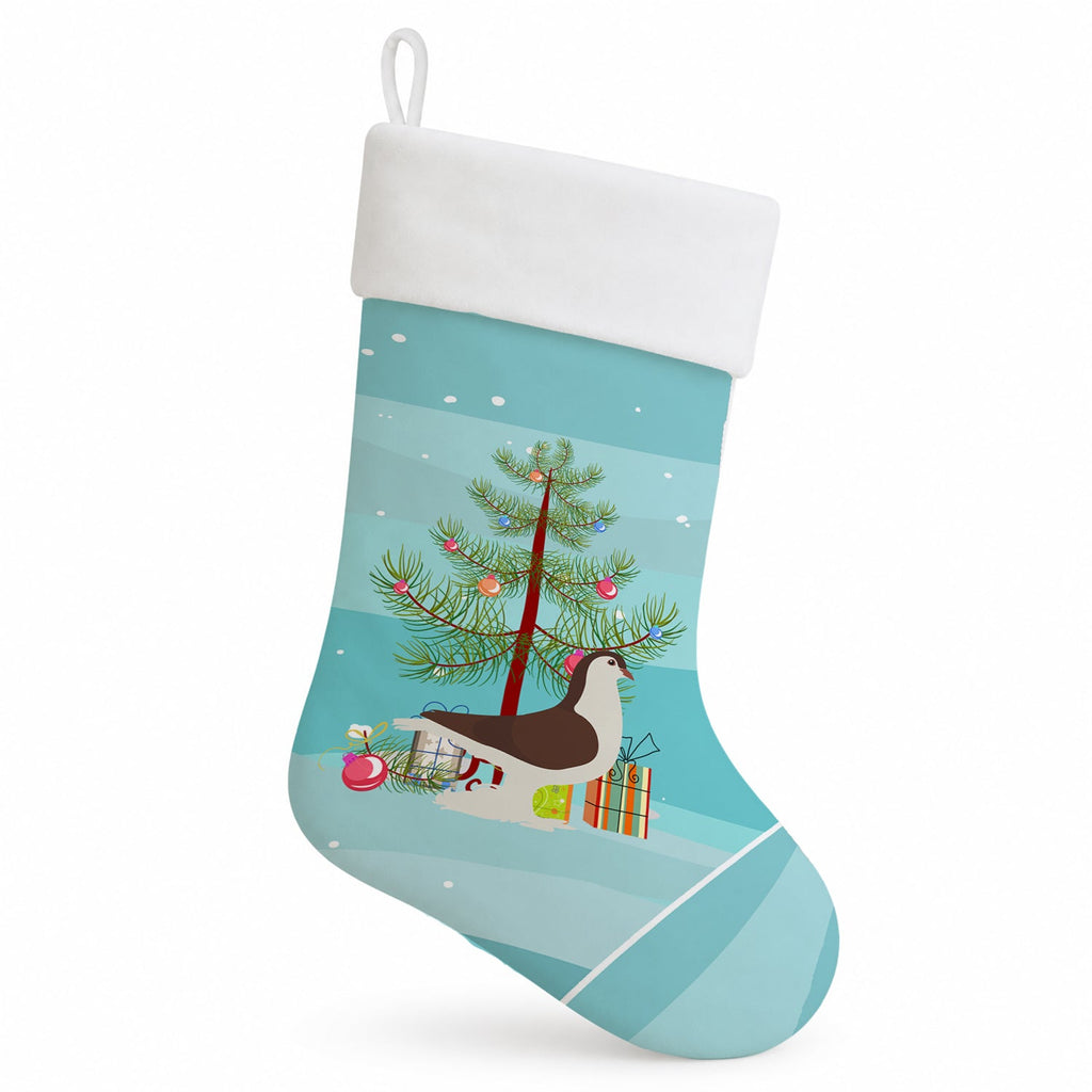 Large Pigeon Christmas Holiday Stocking Double-Sided Print, Polyester Suede,11x18, Made in USA