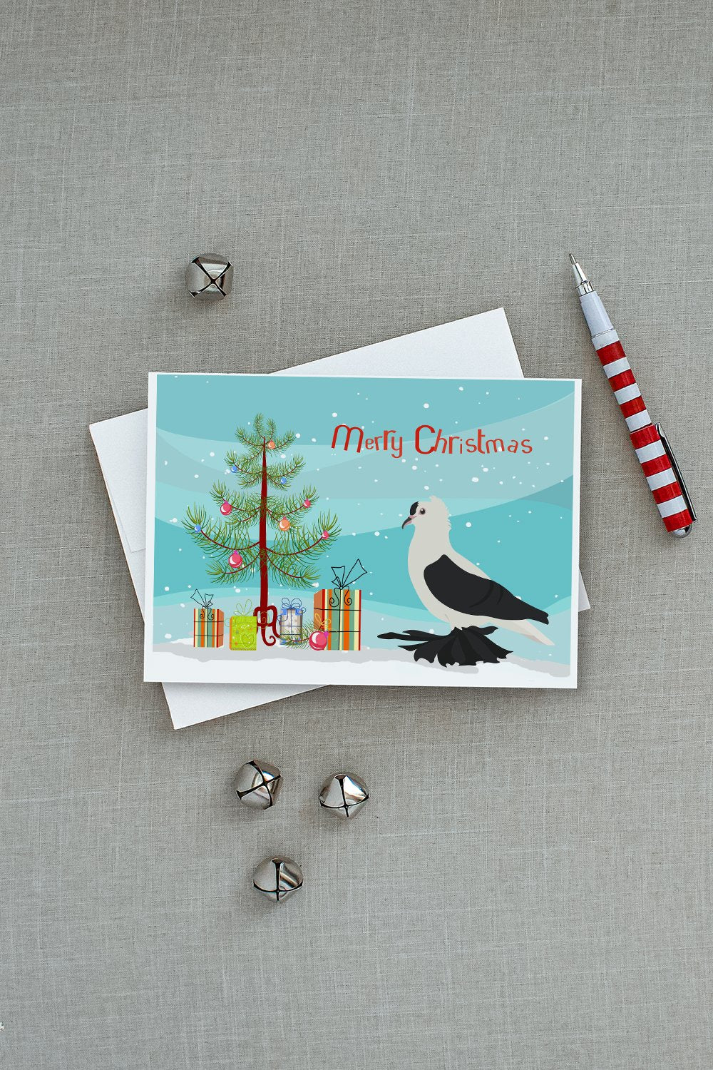 Saxon Fairy Swallow Pigeon Christmas Greeting Cards Pack of 8 Blank Cards with Envelopes Whimsical A7 Size 5x7
