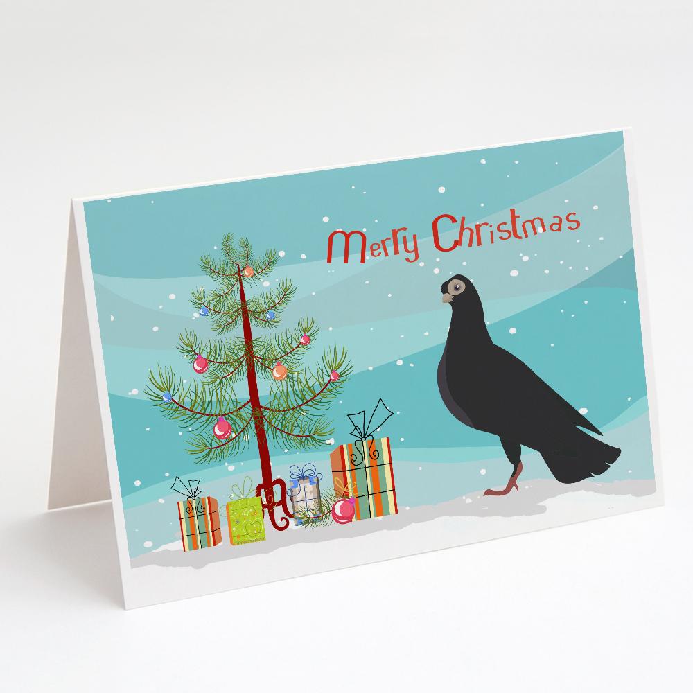 Budapest Highflyer Pigeon Christmas Greeting Cards Pack of 8 Blank Cards with Envelopes Whimsical A7 Size 5x7