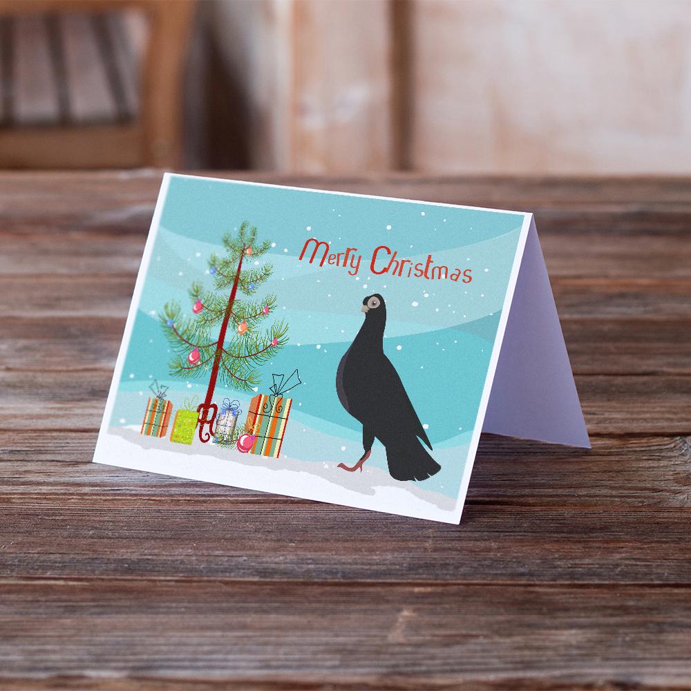 Budapest Highflyer Pigeon Christmas Greeting Cards Pack of 8 Blank Cards with Envelopes Whimsical A7 Size 5x7