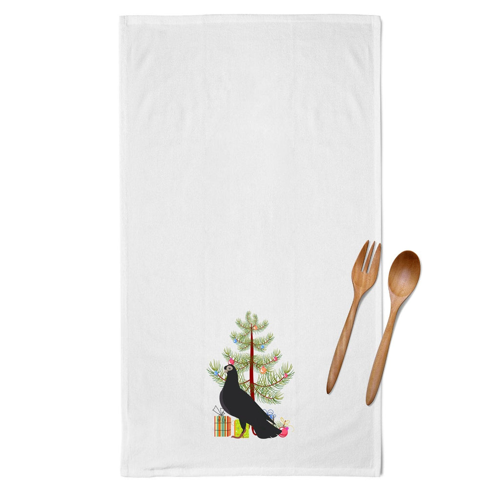 Budapest Highflyer Pigeon Christmas Kitchen Towel Set of 2 White Dish Towels Decorative Bathroom Hand towel for Hand, Face, Hair, Yoga, Tea, Dishcloth, 19 X 28", White