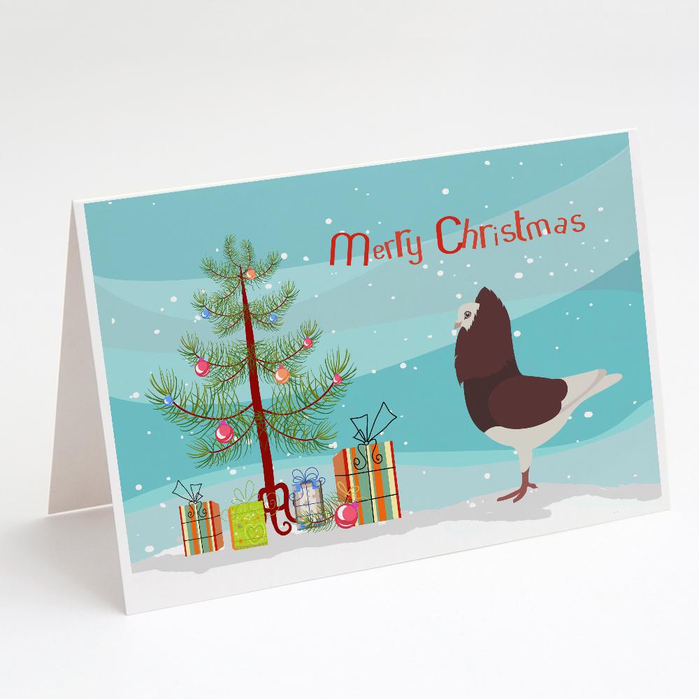 Capuchin Red Pigeon Christmas Greeting Cards Pack of 8 Blank Cards with Envelopes Whimsical A7 Size 5x7