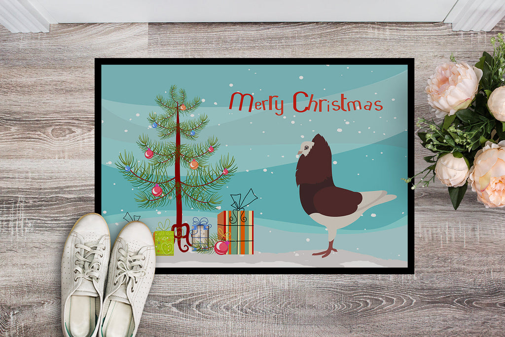 Capuchin Red Pigeon Christmas Doormat Indoor Outdoor 24H X 36W Front Door Mat Rugs for Entryway, Non Slip Washable Low Pile,
