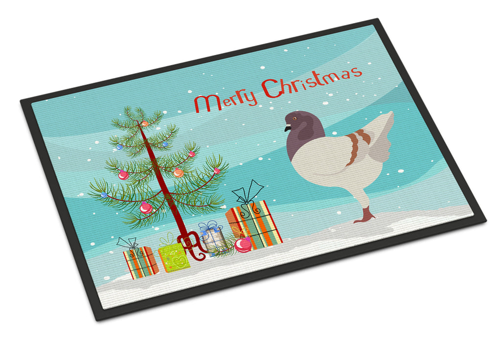 German Modena Pigeon Christmas Doormat Indoor Outdoor 24H X 36W Front Door Mat Rugs for Entryway, Non Slip Washable Low Pile,