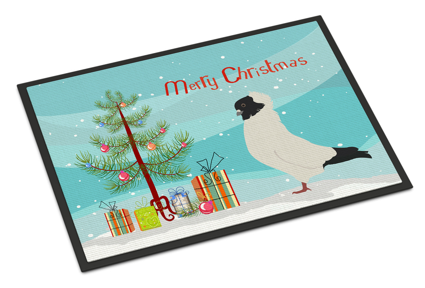 Nun Pigeon Christmas Doormat Indoor Outdoor 24H X 36W Front Door Mat Rugs for Entryway, Non Slip Washable Low Pile,