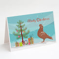 African Owl Pigeon Christmas Greeting Cards Pack of 8 Blank Cards with Envelopes Whimsical A7 Size 5x7