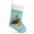 Chinese Painted or King Quail Christmas Holiday Stocking Double-Sided Print, Polyester Suede,11x18, Made in USA