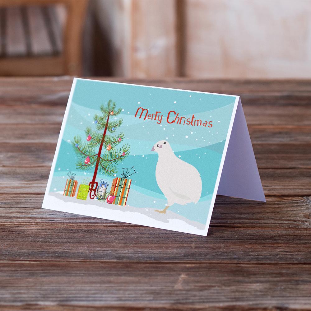 Texas Quail Christmas Greeting Cards Pack of 8 Blank Cards with Envelopes Whimsical A7 Size 5x7