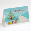 Hermelin Rabbit Christmas Greeting Cards Pack of 8 Blank Cards with Envelopes Whimsical A7 Size 5x7