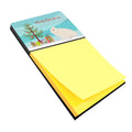 Hermelin Rabbit Christmas Watercolor Sticky Note Holder Refillable Dispenser Desk Accessory 3x3 Pad Gift